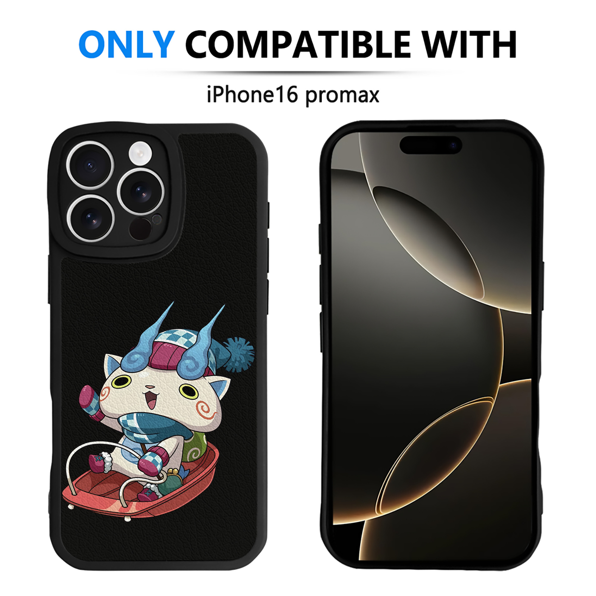 （画像用） 妖怪ウォッチ Yo-kai Watch 【iPhone 16シリーズ対応】シリコンスマホケース（レザー調） 材質：シリコン